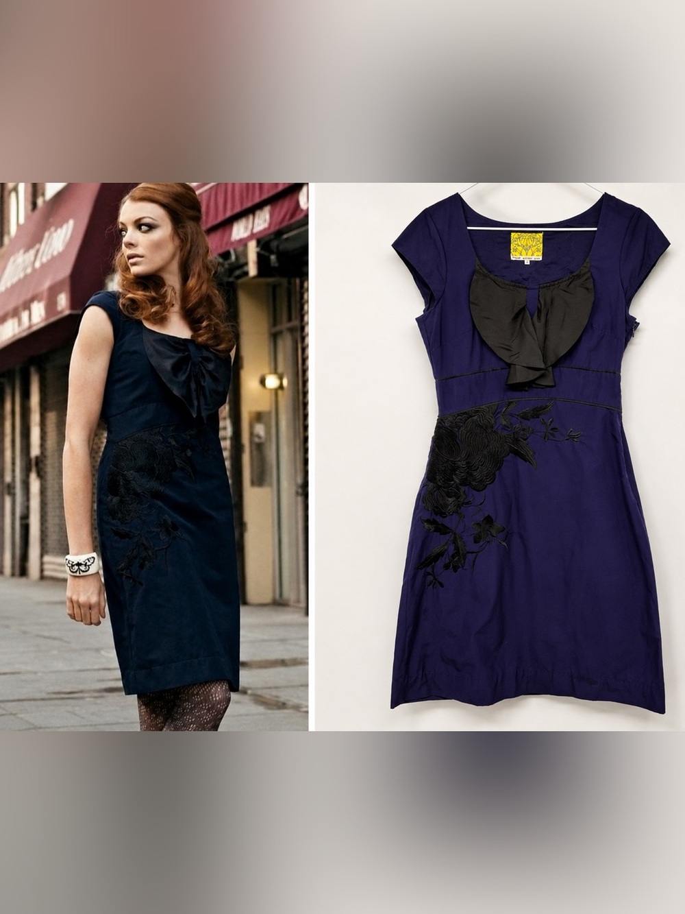 **RARE ARCHIVAL** Anthropologie Floreat Asian Inspired Embroidered Dress 6